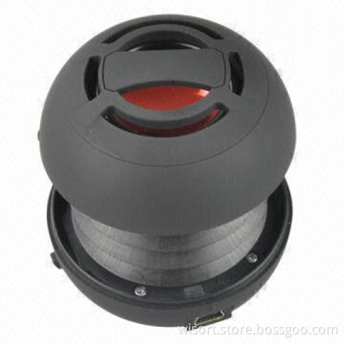 Capsule Mini Portable Speaker for MP3 Players, Mobile Phones, Notebooks, 60 x 60 x 44mm Size